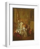 The Artist and His Family, C.1708-Francois de Troy-Framed Giclee Print