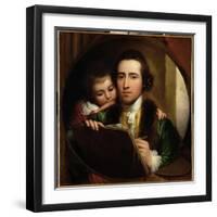 The Artist and His Son Raphael, c.1773-Benjamin West-Framed Giclee Print