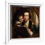 The Artist and His Son Raphael, c.1773-Benjamin West-Framed Giclee Print