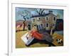 The Artist at Meregill, 1992-Lucy Raverat-Framed Giclee Print