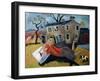 The Artist at Meregill, 1992-Lucy Raverat-Framed Giclee Print