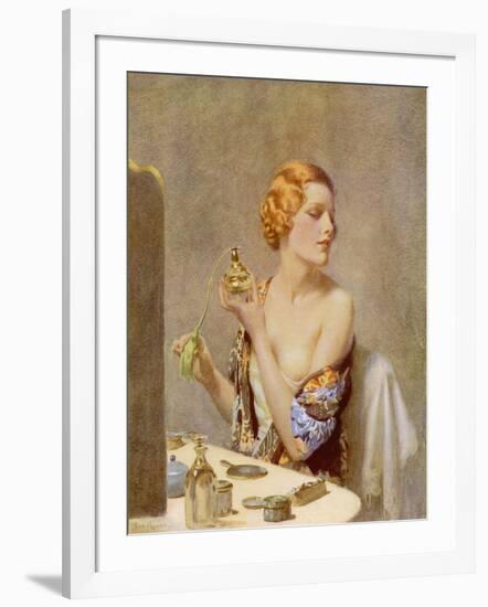 The Artist at Work by Fred Pegram-null-Framed Art Print