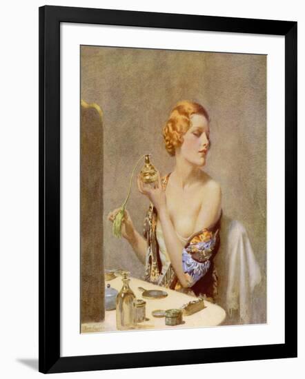 The Artist at Work by Fred Pegram-null-Framed Art Print