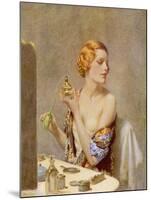 The Artist at Work by Fred Pegram-null-Mounted Art Print