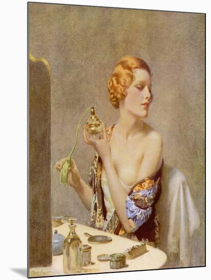 The Artist at Work by Fred Pegram-null-Mounted Art Print