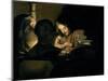 The Artist at Work-Gerrit van Honthorst-Mounted Giclee Print