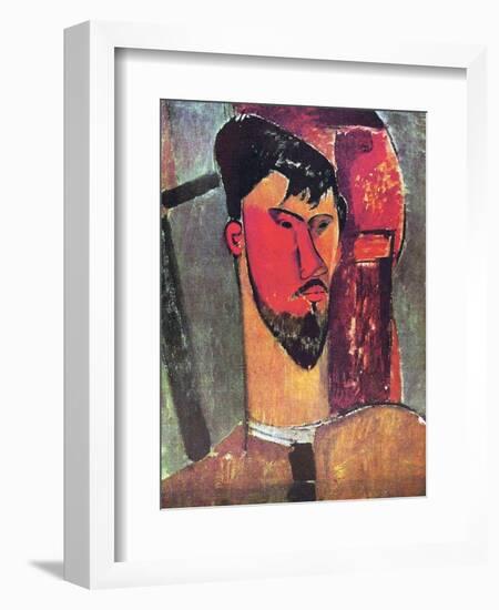 The Artist Henri Laurens, 1915-Amedeo Modigliani-Framed Giclee Print