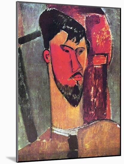 The Artist Henri Laurens, 1915-Amedeo Modigliani-Mounted Giclee Print