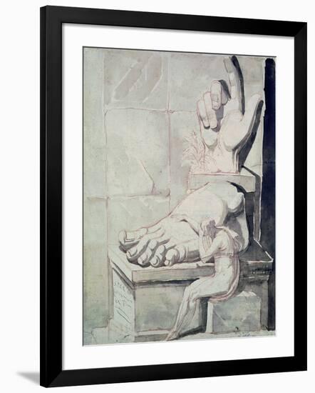 The Artist in Despair over the Magnitude of Antique Fragments-Henry Fuseli-Framed Giclee Print