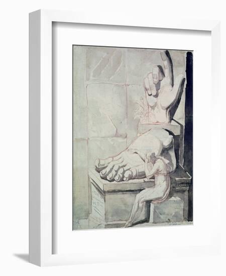 The Artist in Despair over the Magnitude of Antique Fragments-Henry Fuseli-Framed Giclee Print