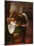 The Artist in His Studio-Honore Daumier-Mounted Giclee Print