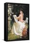 The Artist in the Garden-Gustave Jean Jacquet-Framed Stretched Canvas