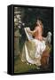 The Artist in the Garden-Gustave Jean Jacquet-Framed Stretched Canvas