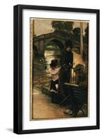 The Artist, Mrs. Kathleen Newton and Her Niece, Lilian Hervey, by the Thames at Richmond, 1878-79-James Tissot-Framed Giclee Print