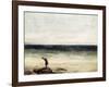 The Artist on the Seashore at Palavan-Gustave Courbet-Framed Giclee Print