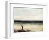 The Artist on the Seashore at Palavan-Gustave Courbet-Framed Giclee Print