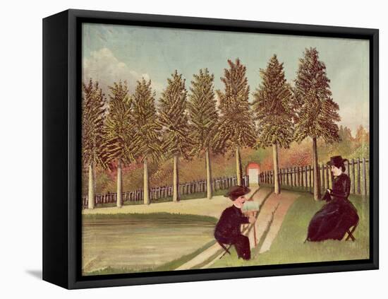 The Artist Painting His Wife, 1900-05-Henri Rousseau-Framed Stretched Canvas