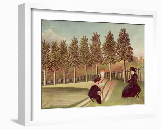 The Artist Painting His Wife, 1900-05-Henri Rousseau-Framed Giclee Print