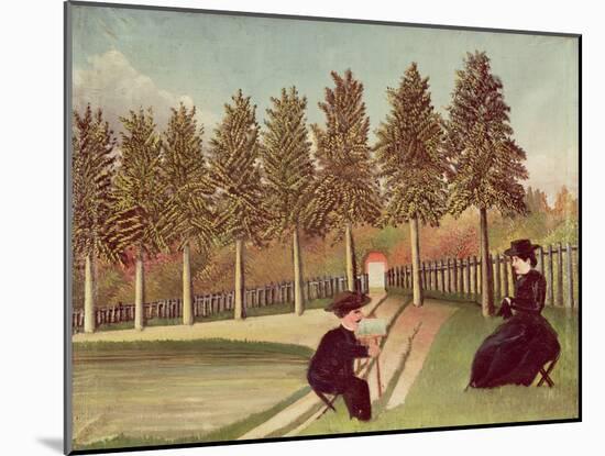 The Artist Painting His Wife, 1900-05-Henri Rousseau-Mounted Giclee Print