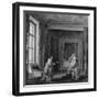 The Artist Presents a Portrait to Madame Geoffrin, 1773-74-Hubert Robert-Framed Giclee Print