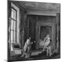 The Artist Presents a Portrait to Madame Geoffrin, 1773-74-Hubert Robert-Mounted Giclee Print