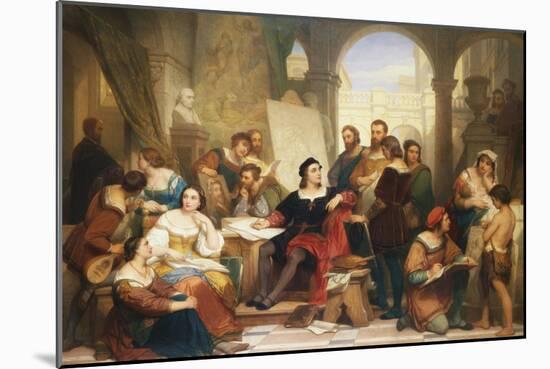 The Artist Raphael in His Studio-Nicaise De Keyser-Mounted Giclee Print