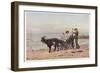 The Artist's Children in a Goat Carriage Ay Broadstairs Kent England-Helen Allingham-Framed Photographic Print