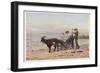 The Artist's Children in a Goat Carriage Ay Broadstairs Kent England-Helen Allingham-Framed Photographic Print