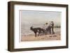 The Artist's Children in a Goat Carriage Ay Broadstairs Kent England-Helen Allingham-Framed Photographic Print