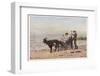 The Artist's Children in a Goat Carriage Ay Broadstairs Kent England-Helen Allingham-Framed Photographic Print