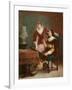 The Artist's Critic-Louis Claude Mouchot-Framed Giclee Print
