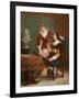 The Artist's Critic-Louis Claude Mouchot-Framed Giclee Print