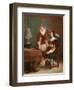 The Artist's Critic-Louis Claude Mouchot-Framed Giclee Print