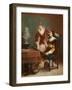 The Artist's Critic-Louis Claude Mouchot-Framed Giclee Print