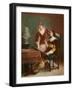 The Artist's Critic-Louis Claude Mouchot-Framed Giclee Print