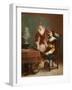 The Artist's Critic-Louis Claude Mouchot-Framed Giclee Print