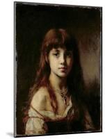 The Artist's Daughter, 1884 (See also 65310)-Alexei Alexevich Harlamoff-Mounted Giclee Print