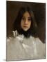 The Artist's Daughter Alice, C.1899 (Oil on Canvas)-William Merritt Chase-Mounted Giclee Print