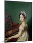 The Artist's Daughter at the Clavichord-Zacarias Gonzalez Velazquez-Mounted Giclee Print
