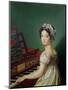 The Artist's Daughter at the Clavichord-Zacarias Gonzalez Velazquez-Mounted Giclee Print