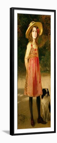 The Artist's Daughter, Hilde-Frederich August Kaulbach-Framed Giclee Print