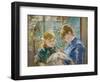 The Artist's Daughter, Julie, with Her Nanny, C.1884-Berthe Morisot-Framed Giclee Print