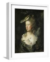 The Artist's Daughter Mary-Thomas Gainsborough-Framed Giclee Print