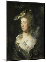 The Artist's Daughter Mary-Thomas Gainsborough-Mounted Giclee Print