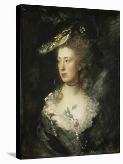 The Artist's Daughter Mary-Thomas Gainsborough-Stretched Canvas