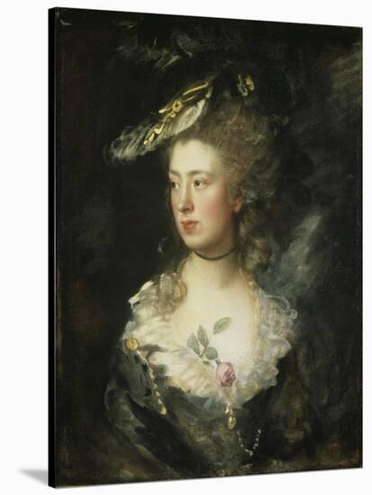 The Artist's Daughter Mary-Thomas Gainsborough-Stretched Canvas