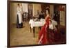 The Artist's Daughter, Tat'iana and Her Family in an Interior-Ilya Efimovich Repin-Framed Giclee Print