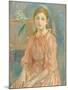 The Artist's Daughter with a Parakeet, 1890 (Oil on Canvas)-Berthe Morisot-Mounted Giclee Print
