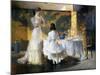 The Artist's Daughters, 1908 (Oil on Canvas)-Frank Weston Benson-Mounted Giclee Print