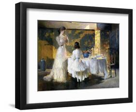 The Artist's Daughters, 1908 (Oil on Canvas)-Frank Weston Benson-Framed Giclee Print